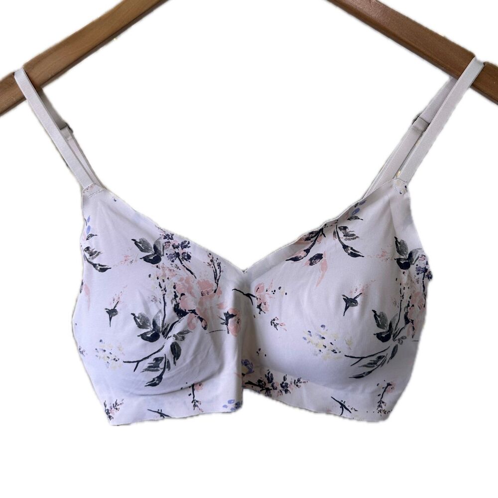 Lucky Brand Floral Seamless Wireless Comfort Adjustable Straps Padded Bra M
